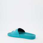 Zapatos abiertos Claquettes à logo Palm Angels Azul Homme