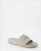 Open shoes Logo slides Alexander McQueen Gray Man