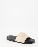 Open shoes Logo slides Alexander McQueen Beige Man