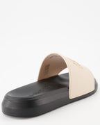 Open shoes Logo slides Alexander McQueen Beige Man