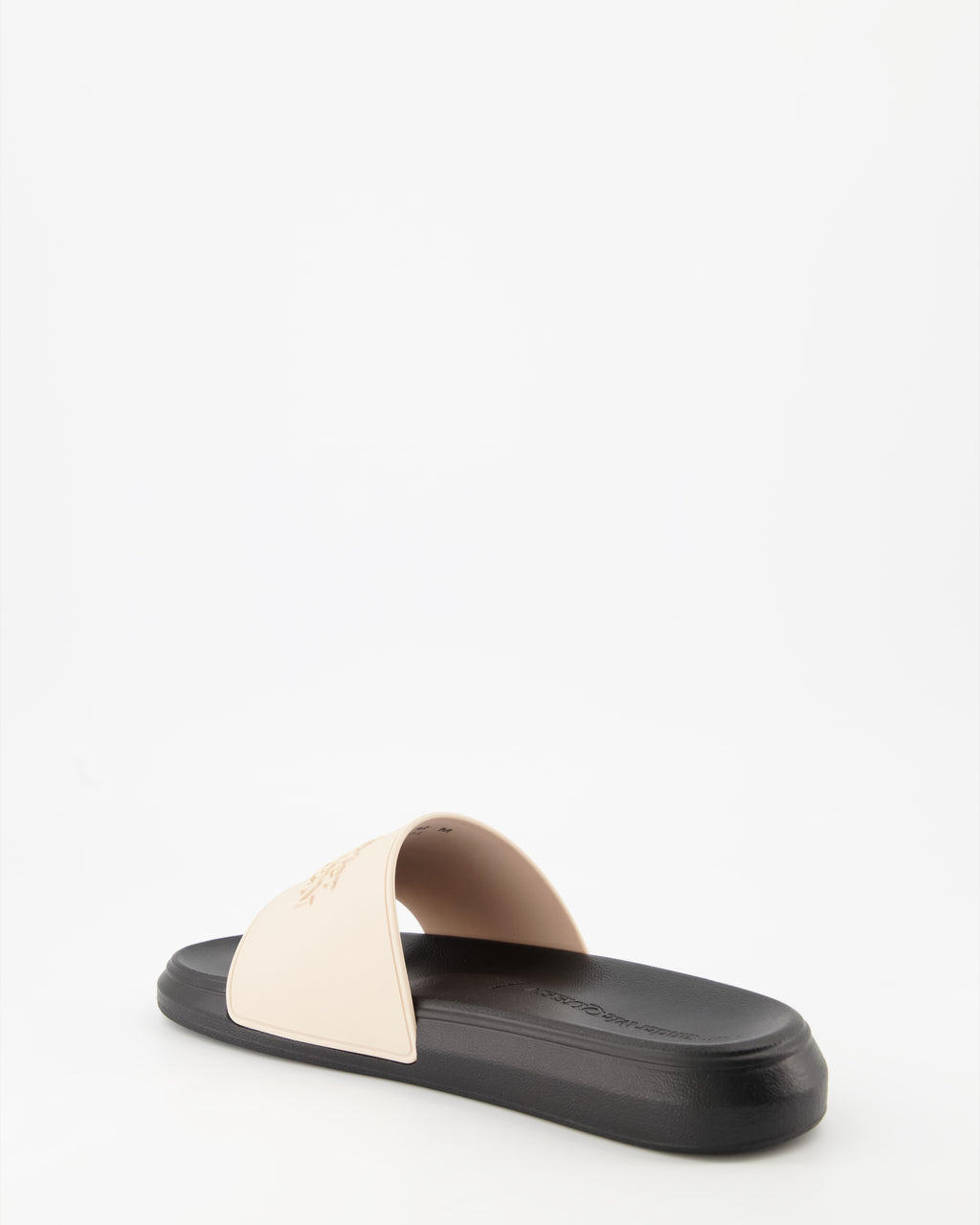 Open shoes Logo slides Alexander McQueen Beige Man