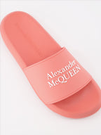 Sneakers Claquettes à logo Rose Alexander McQueen Rosa Femme