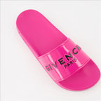 Scarpe aperte Claquettes à logo Givenchy Rosa Femme