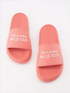 Sneakers Claquettes à logo Rose Alexander McQueen Rosa Femme