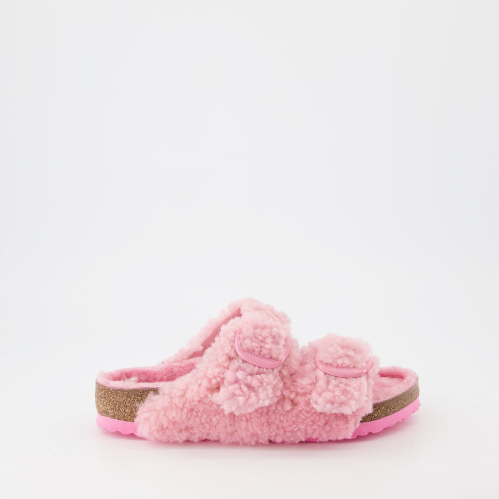 Chaussures ouvertes Claquettes Arizona Birkenstock Rose Femme