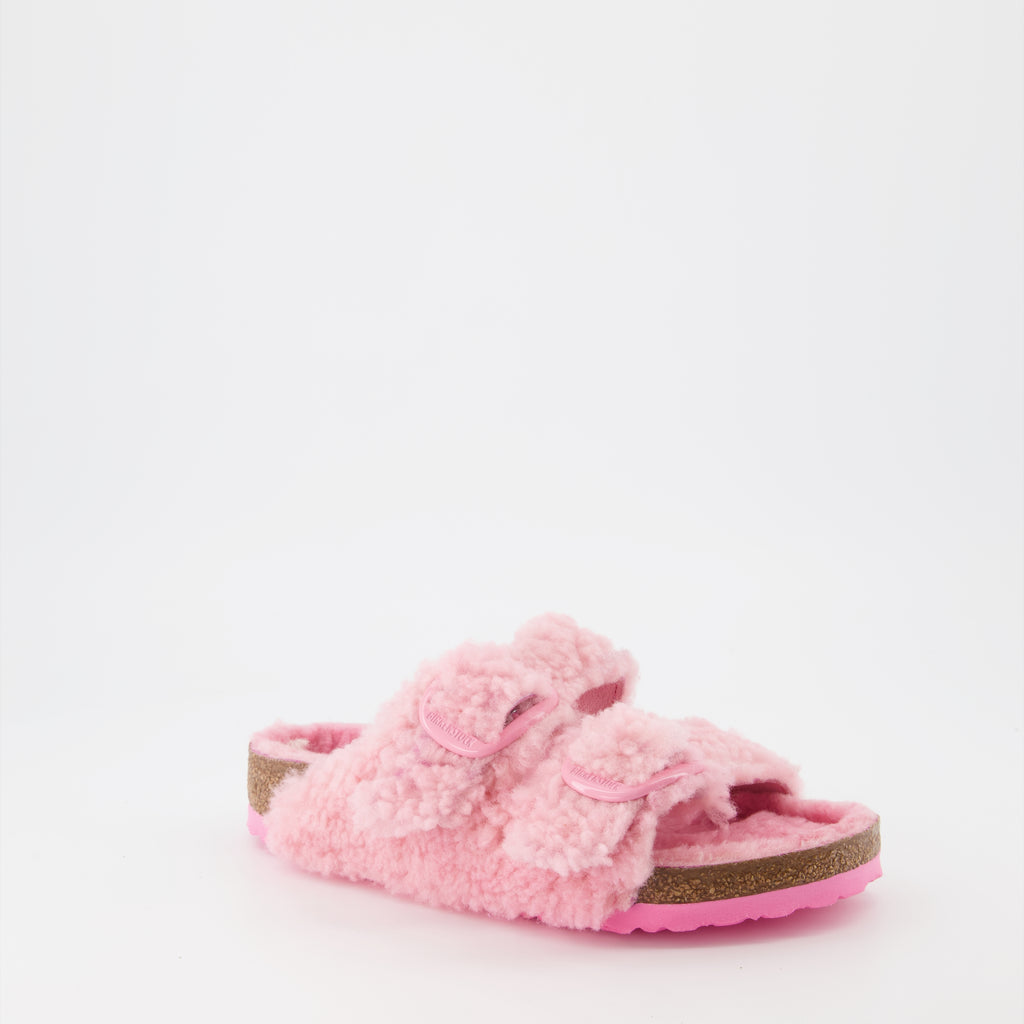 Chaussures ouvertes Claquettes Arizona Birkenstock Rose Femme