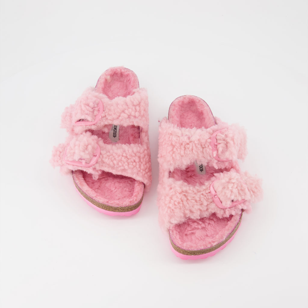 Chaussures ouvertes Claquettes Arizona Birkenstock Rose Femme