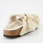 Chaussures ouvertes Claquettes Arizona Big Buckle Birkenstock Beige Femme