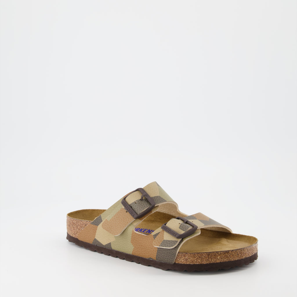 Scarpe aperte Claquettes Arizona Birkenstock Marrone Homme