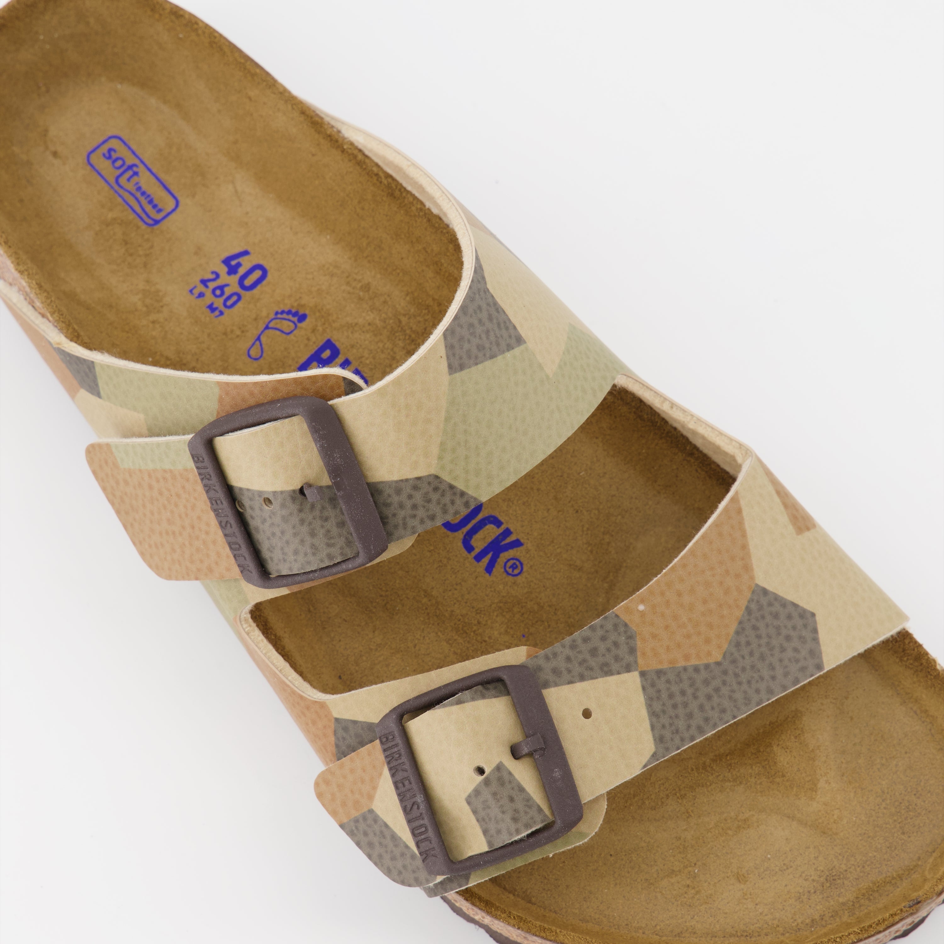 Scarpe aperte Claquettes Arizona Birkenstock Marrone Homme