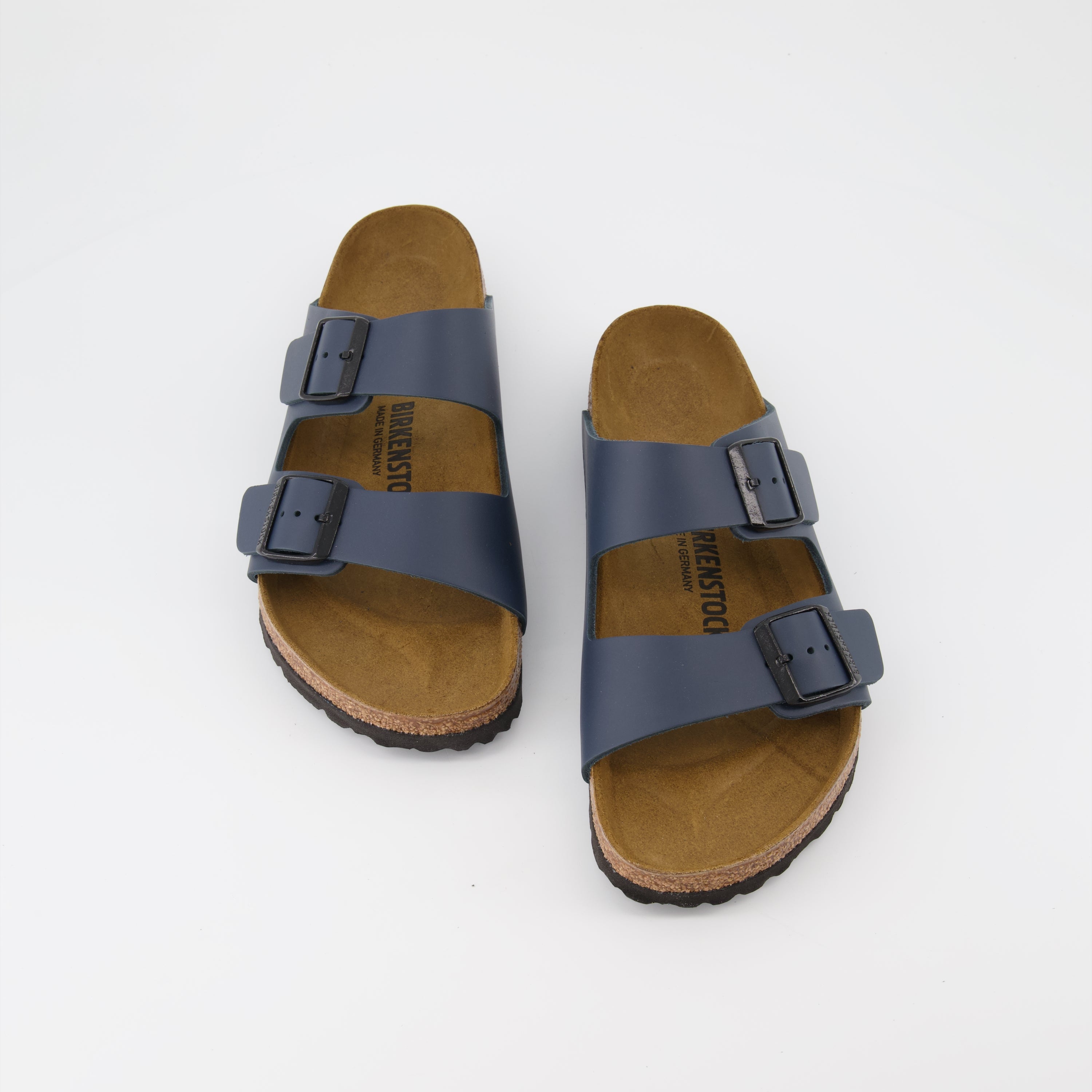 Offene schuhe Claquettes Arizona Birkenstock Blau Homme