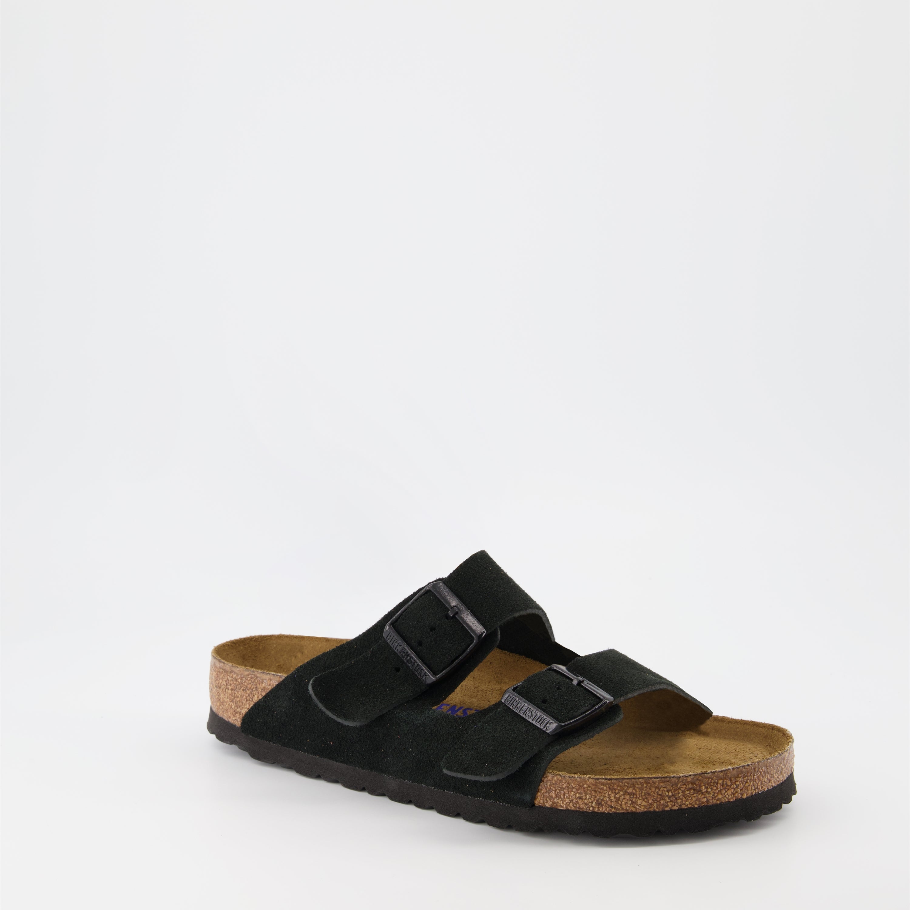 Open shoes Arizona Slides Birkenstock Black Man