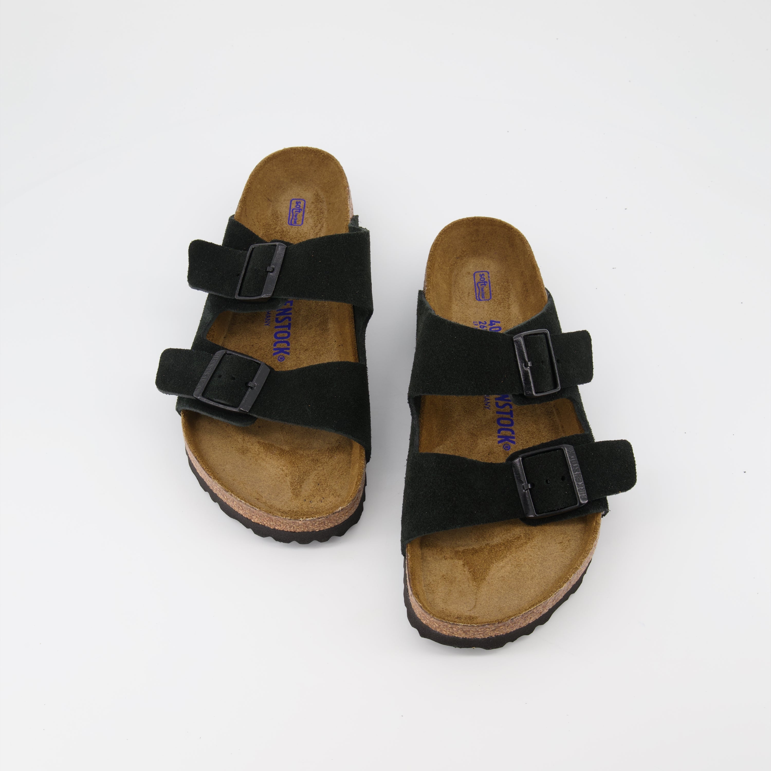 Open shoes Arizona Slides Birkenstock Black Man