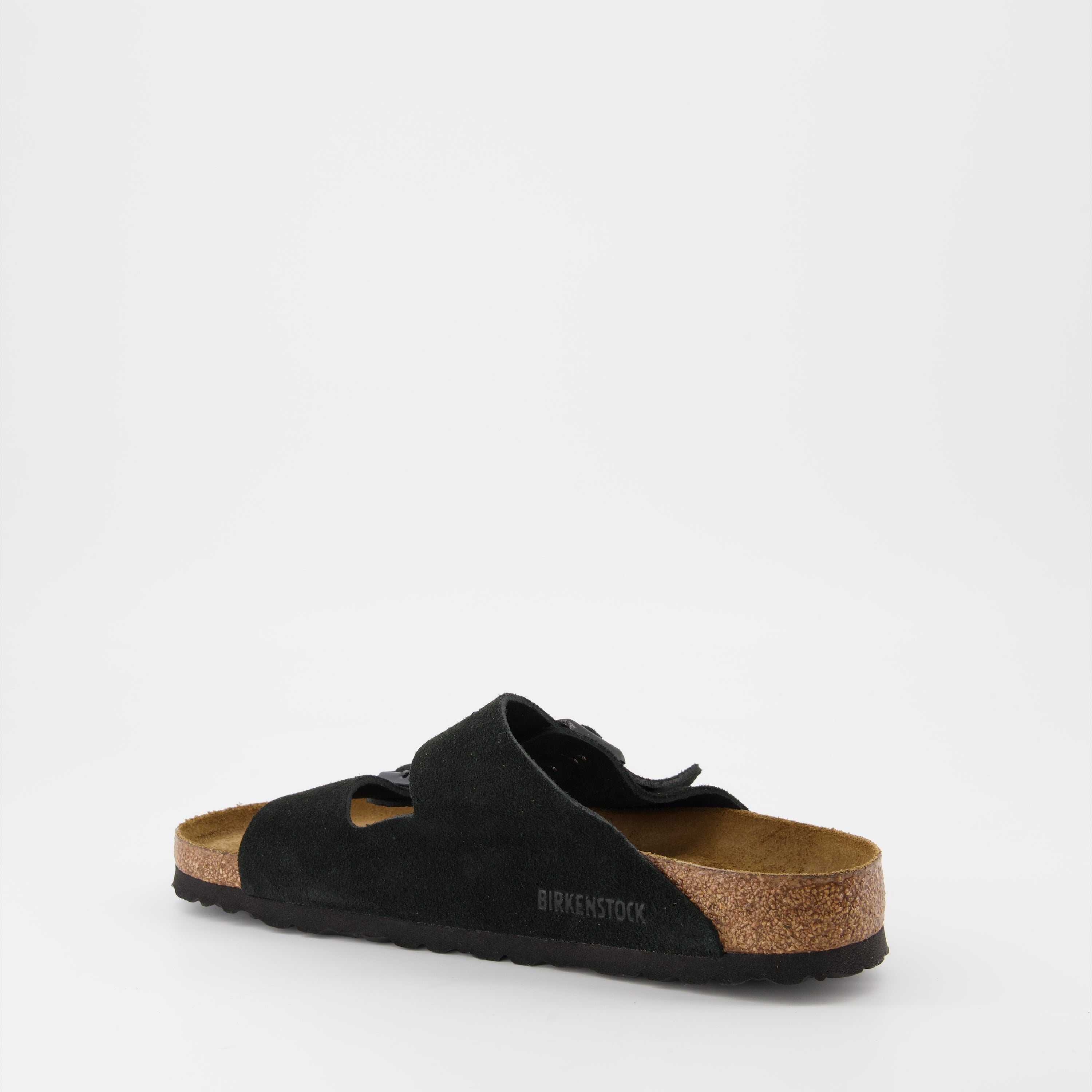 Open shoes Arizona Slides Birkenstock Black Man