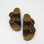 Offene schuhe Claquettes Arizona Birkenstock Braun Unisex