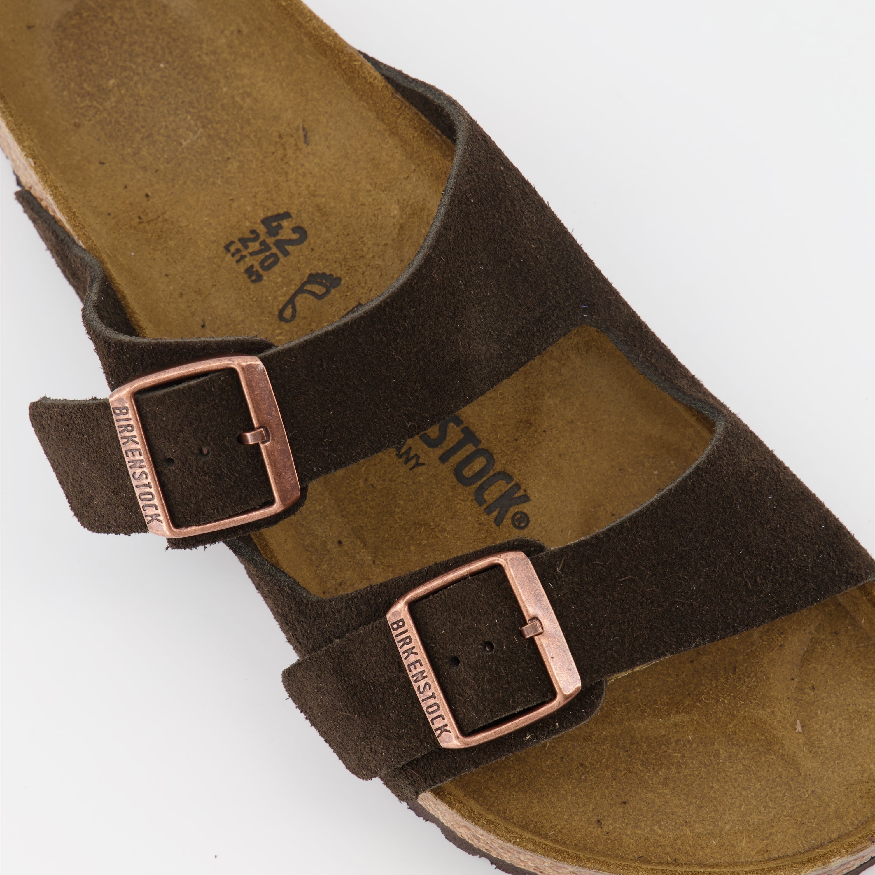 Scarpe aperte Claquettes Arizona Birkenstock Marrone Unisex