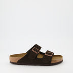 Offene schuhe Claquettes Arizona Birkenstock Braun Unisex