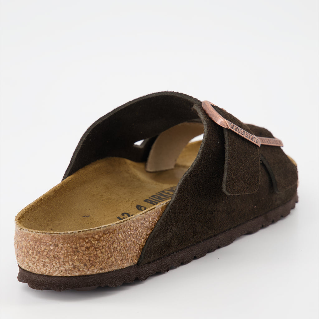 Offene schuhe Claquettes Arizona Birkenstock Braun Unisex