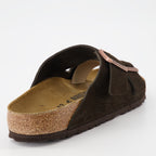 Offene schuhe Claquettes Arizona Birkenstock Braun Unisex