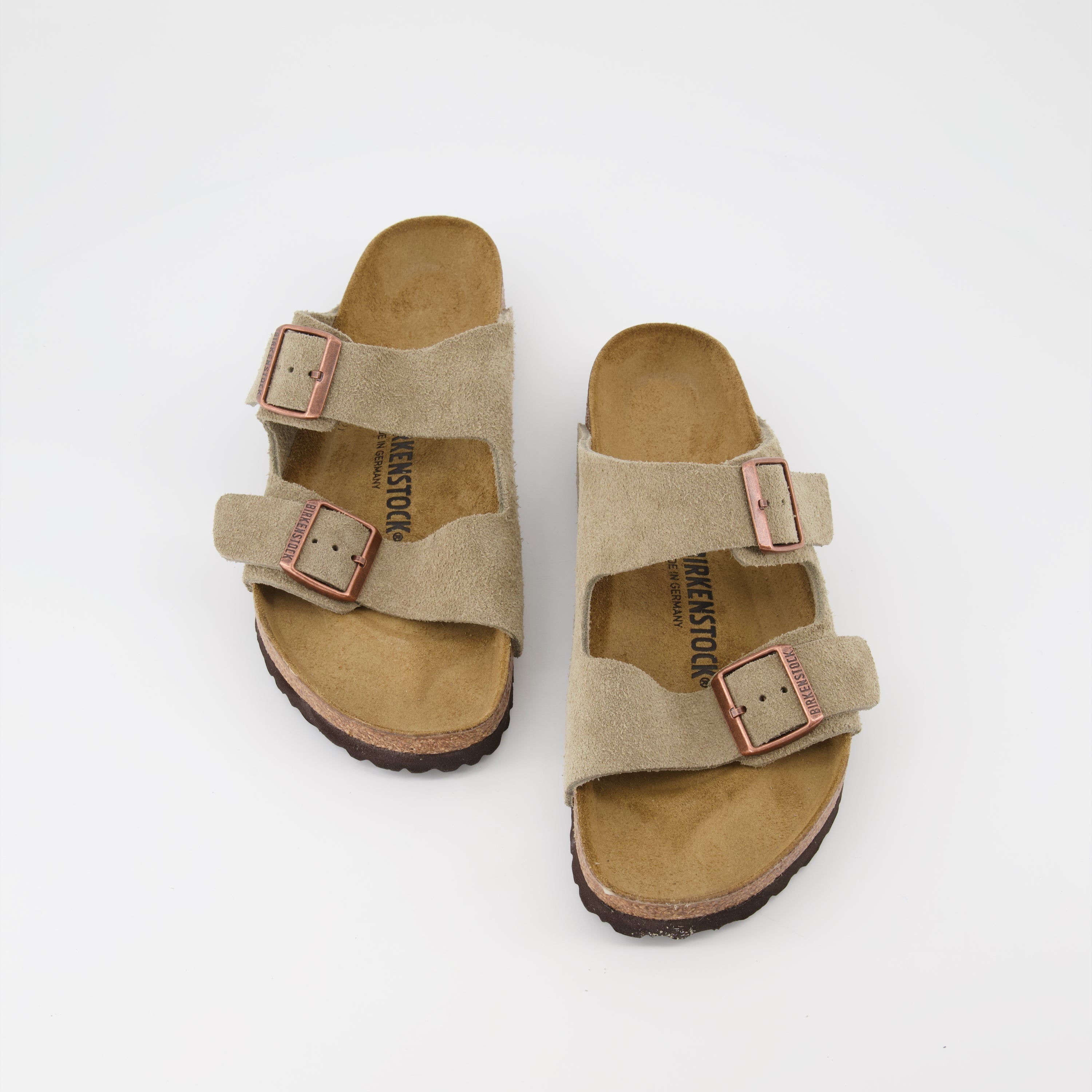 Scarpe aperte Infradito Arizona Birkenstock Marrone Homme