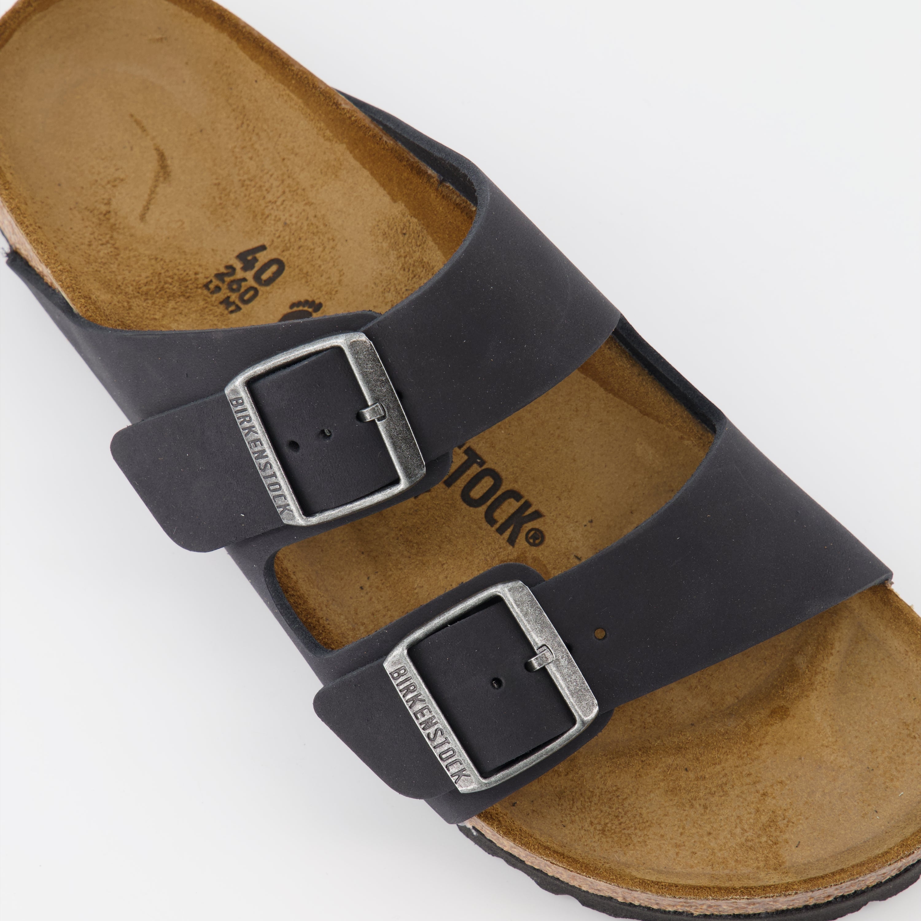 Chaussures ouvertes Claquettes Arizona Birkenstock Noir Femme