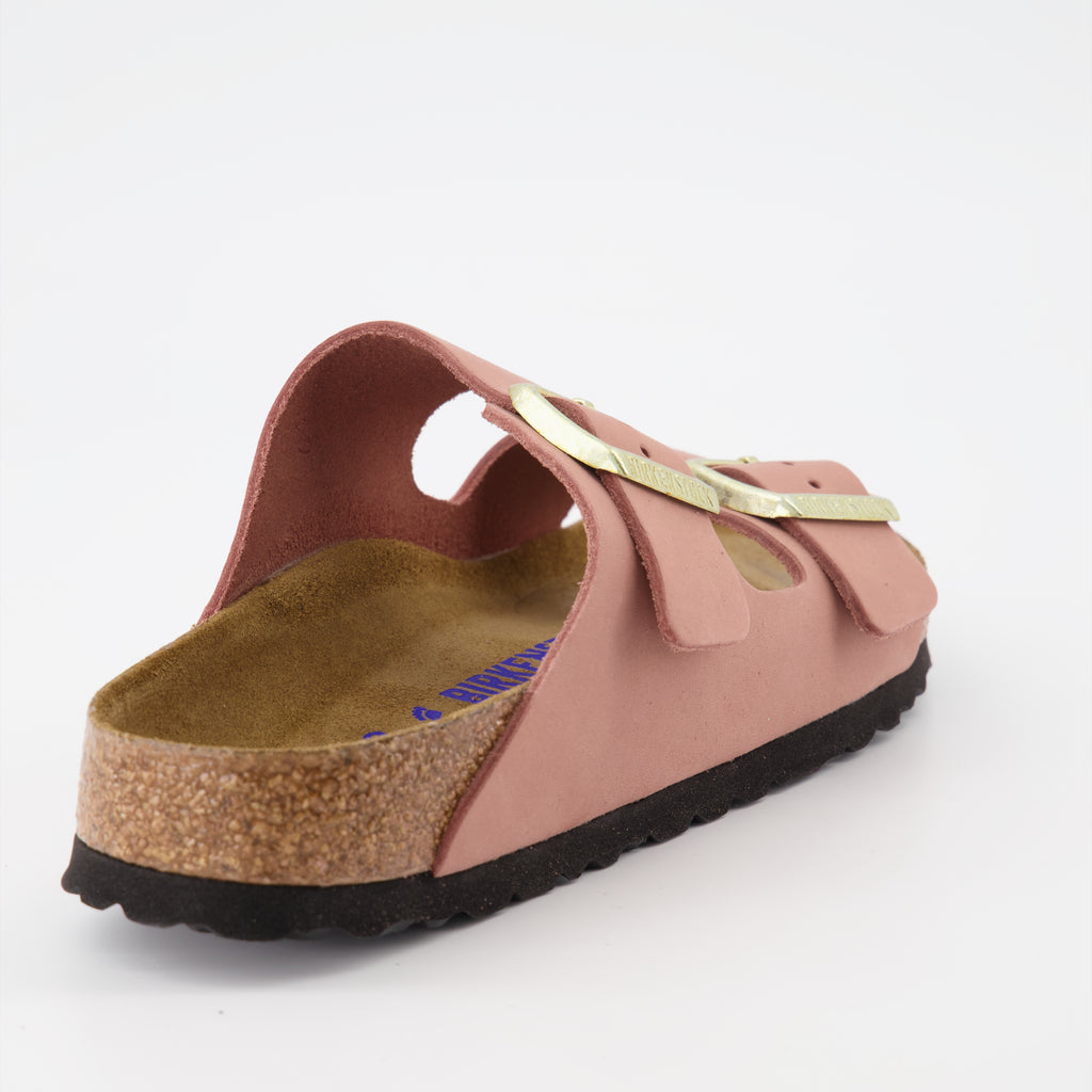 Offene schuhe Claquettes Arizona Birkenstock Rosa Femme