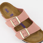 Offene schuhe Claquettes Arizona Birkenstock Rosa Femme