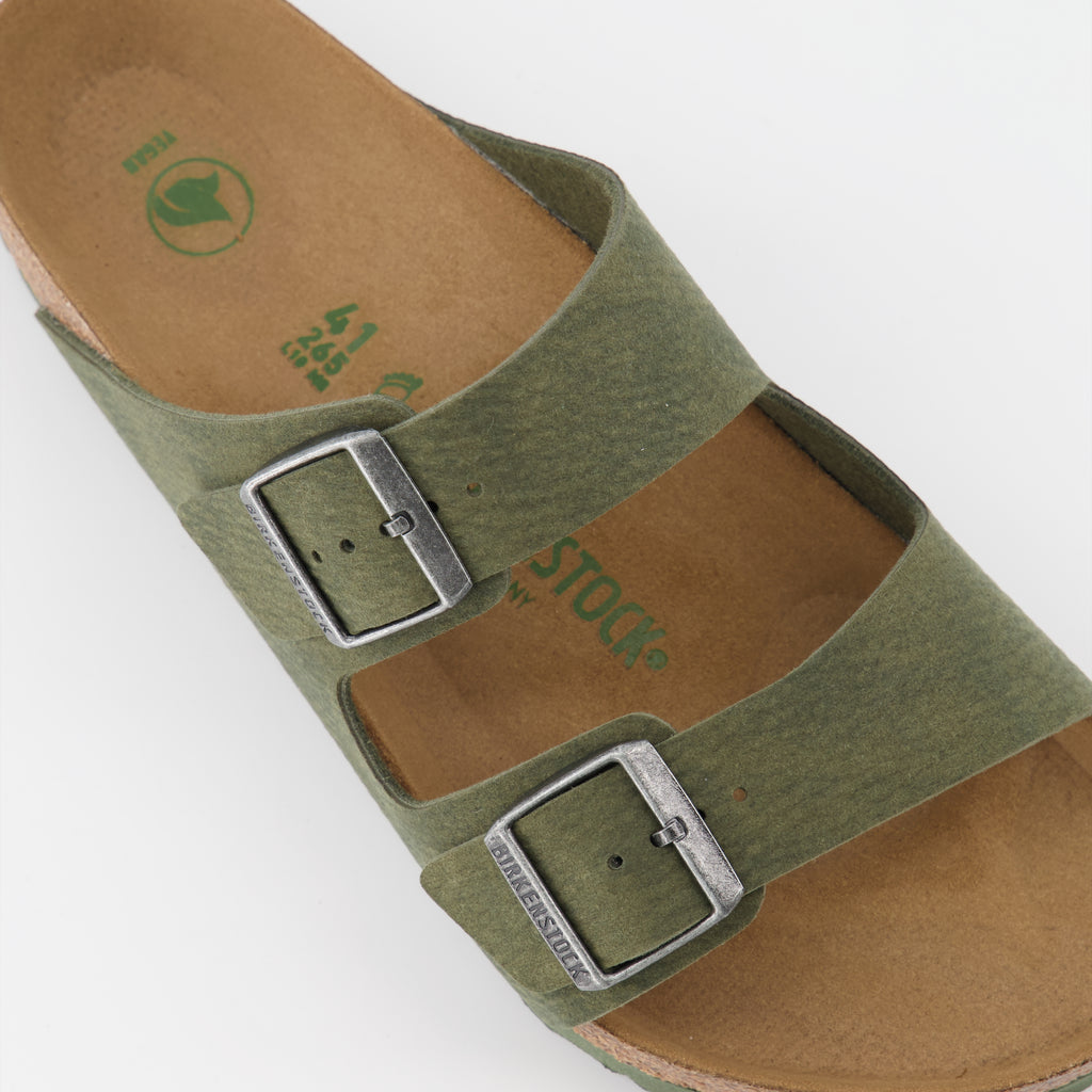 Open shoes Arizona Slippers Birkenstock Green Man
