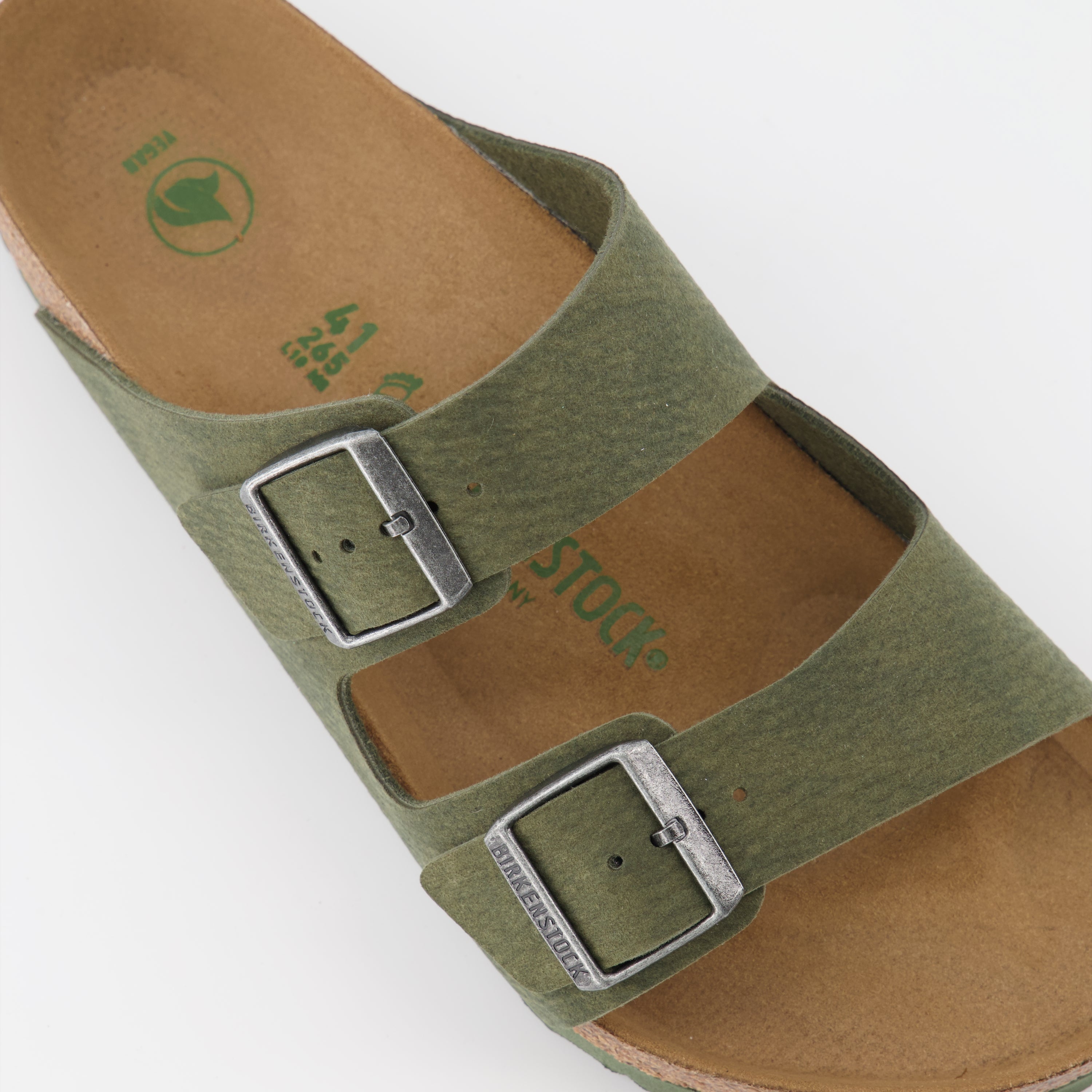 Open shoes Arizona Slippers Birkenstock Green Man