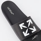 Zapatos abiertos Claquettes Arrow Off-White Negro Homme