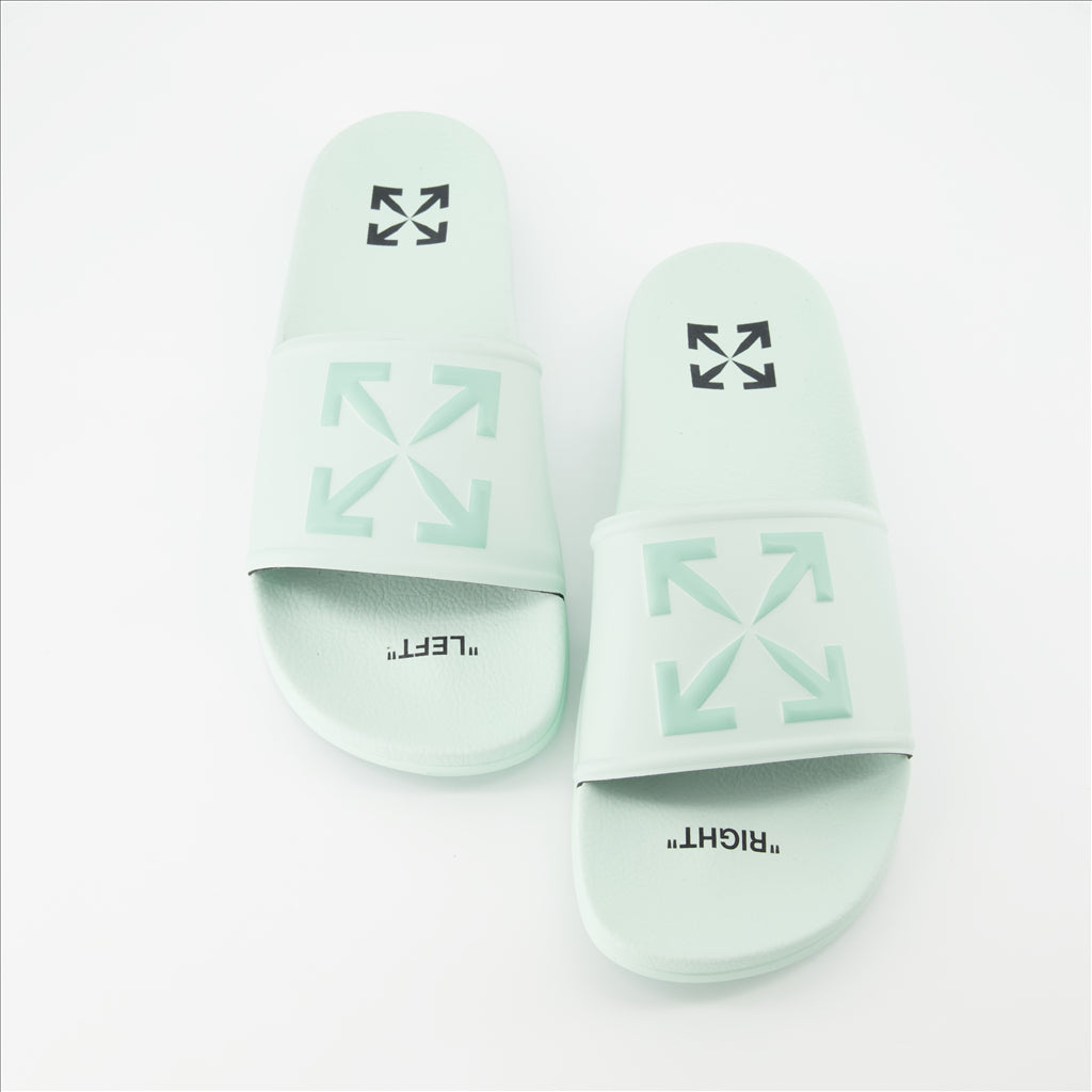 Scarpe aperte Claquettes Arrow Off-White Verde Homme