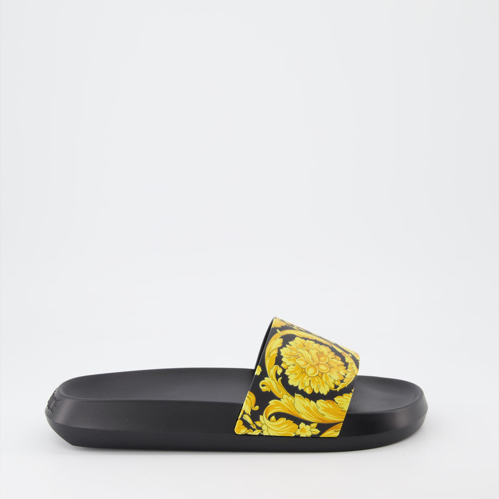 Scarpe aperte Ciabatte Barocco Versace Nero Homme