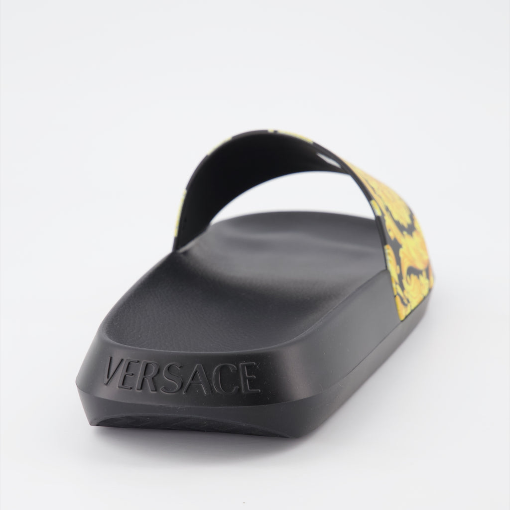 Scarpe aperte Ciabatte Barocco Versace Nero Homme
