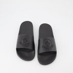 Chaussures ouvertes Claquettes Basile Moncler Noir Homme