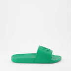 Open shoes Basile slides Moncler Green Man