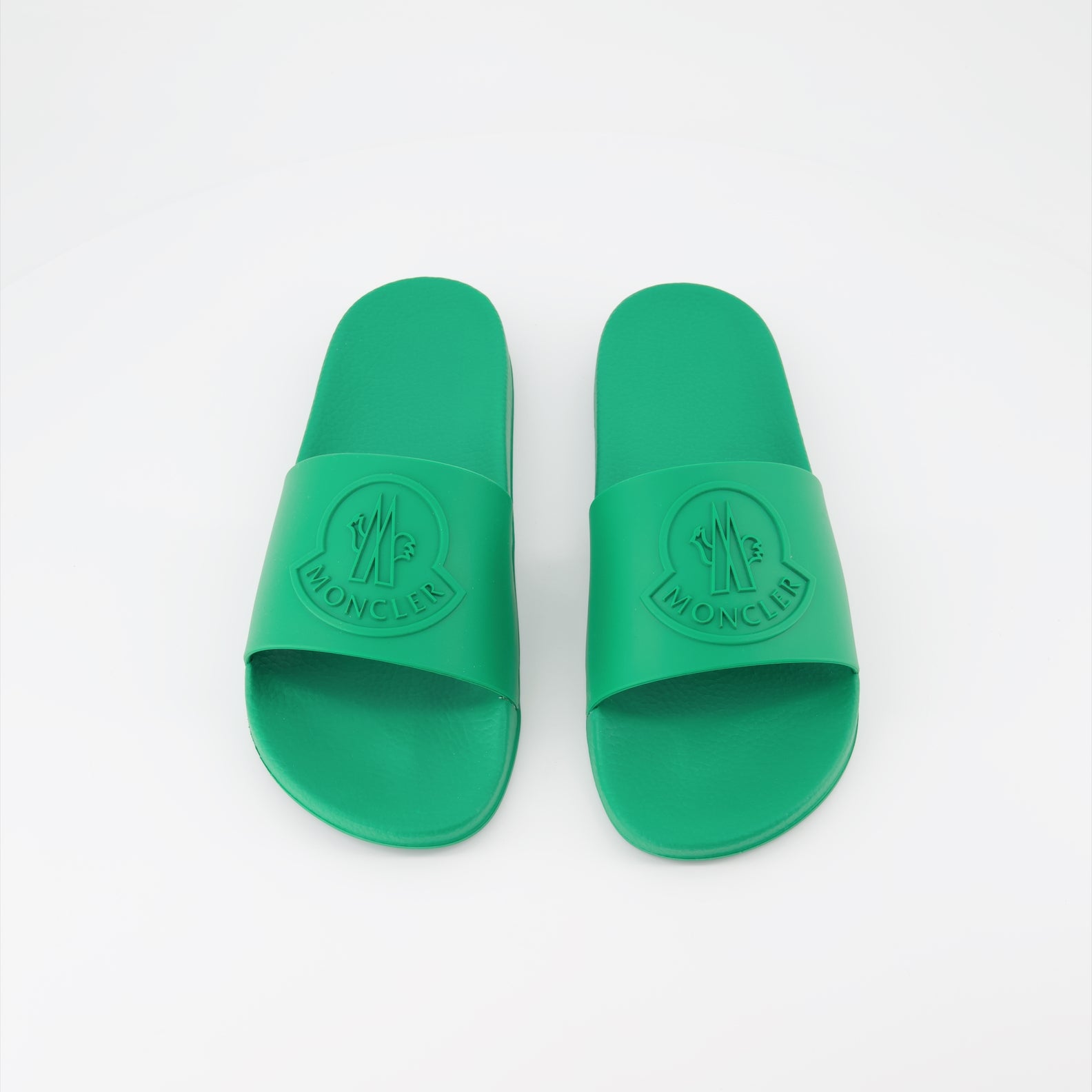 Open shoes Basile slides Moncler Green Man