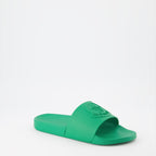 Open shoes Basile slides Moncler Green Man