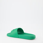 Open shoes Basile slides Moncler Green Man