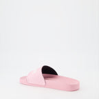 Scarpe aperte Claquettes à logo Palm Angels Rosa Femme