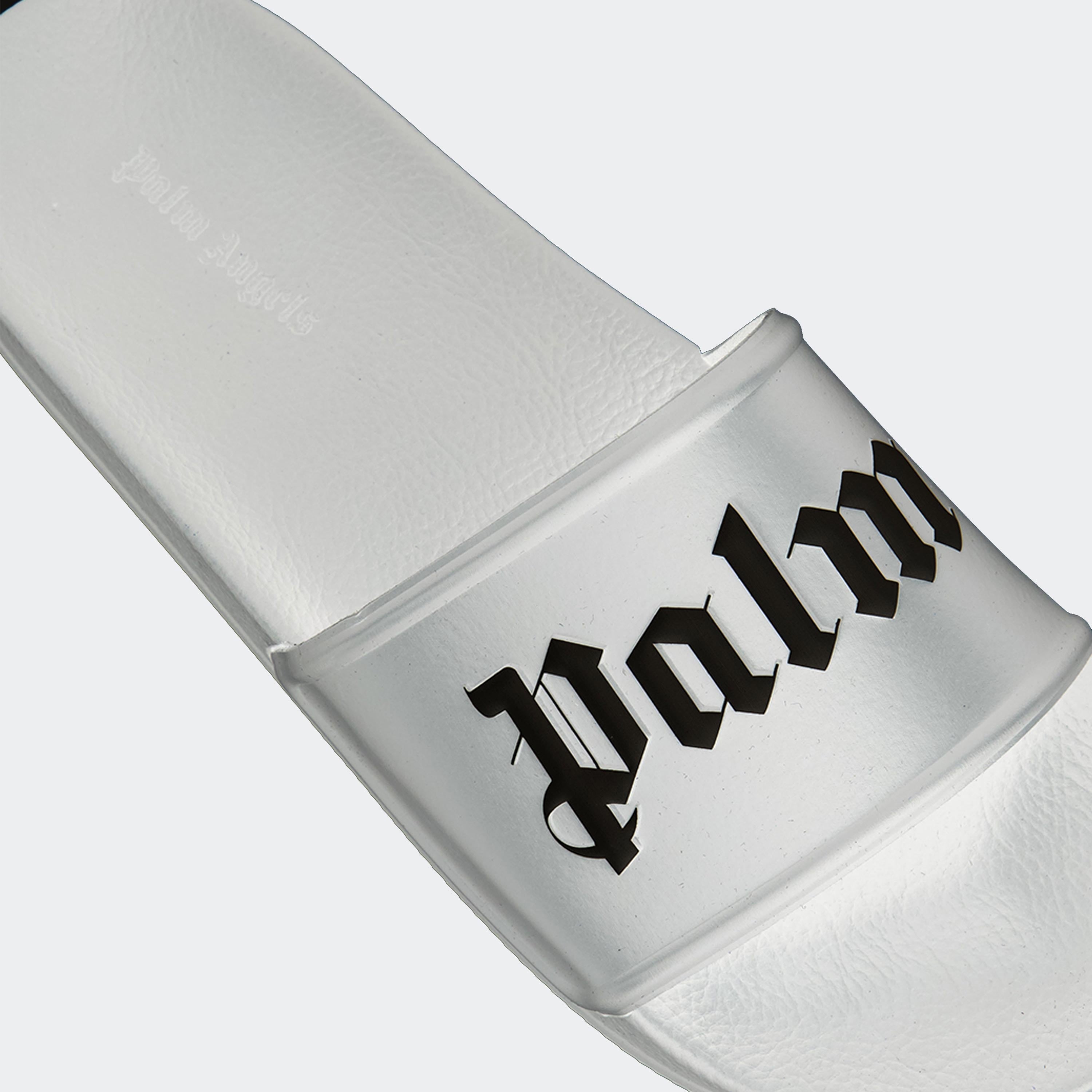 Scarpe aperte Claquettes à logo Palm Angels Bianco Homme