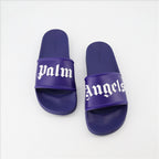 Offene schuhe Claquettes à logo Palm Angels Blau Homme