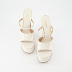 Zeppe Claquettes compensées Tan-Go Valentino Garavani Beige Femme