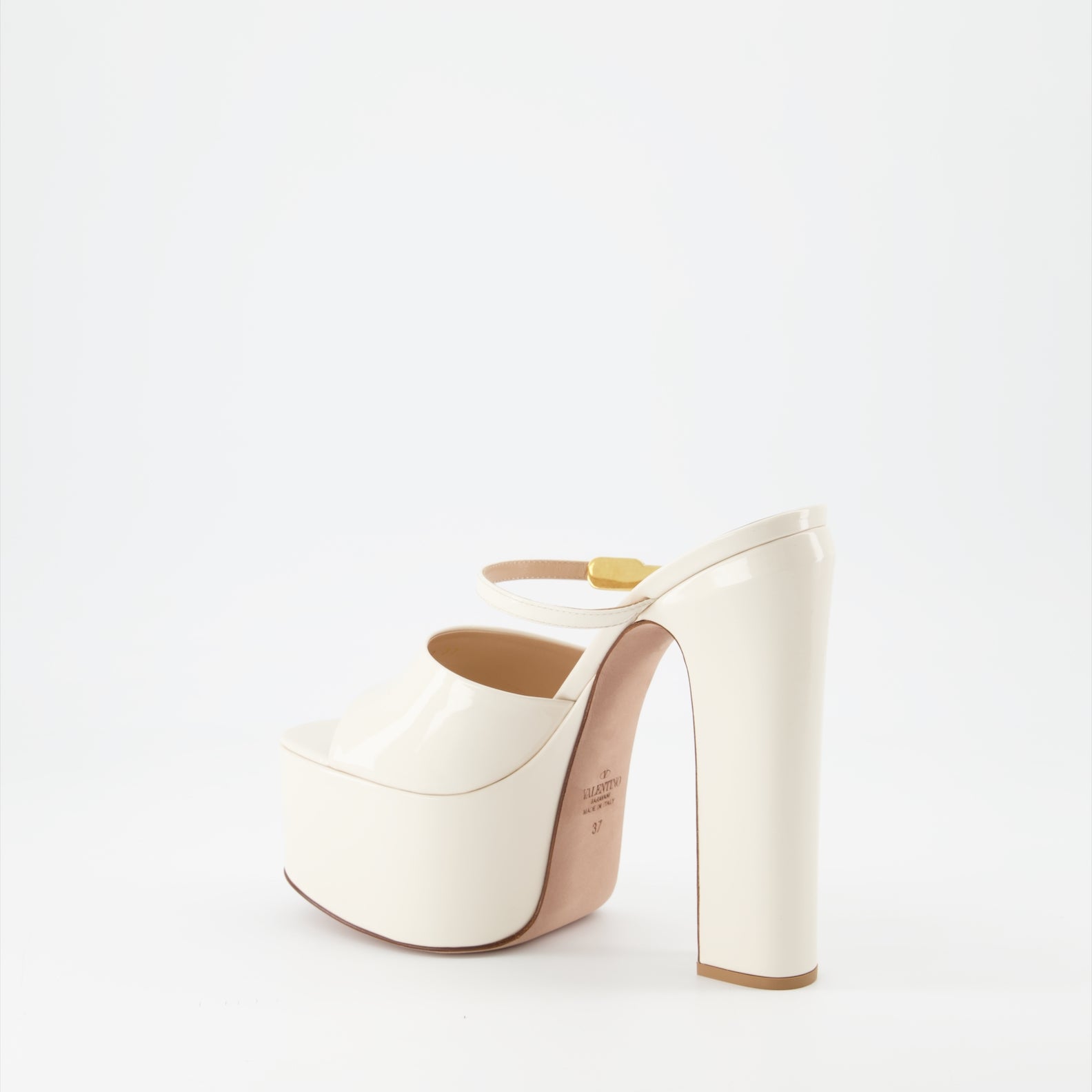 Zeppe Claquettes compensées Tan-Go Valentino Garavani Beige Femme