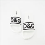 Chaussures ouvertes Claquettes DG Dolce & Gabbana Blanc Homme