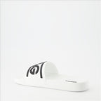 Chaussures ouvertes Claquettes DG Dolce & Gabbana Blanc Homme