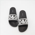 Chaussures ouvertes Claquettes DG Dolce & Gabbana Noir Homme