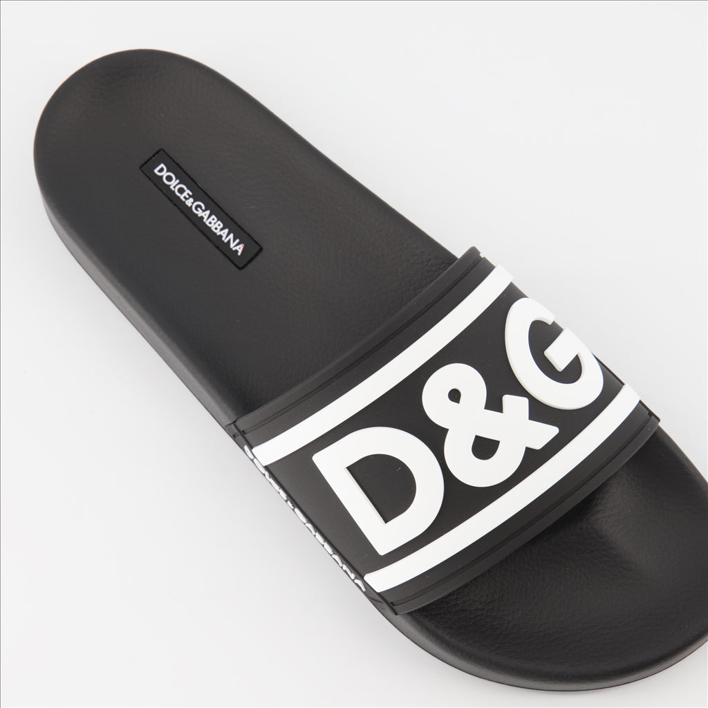 Chaussures ouvertes Claquettes DG Dolce & Gabbana Noir Homme