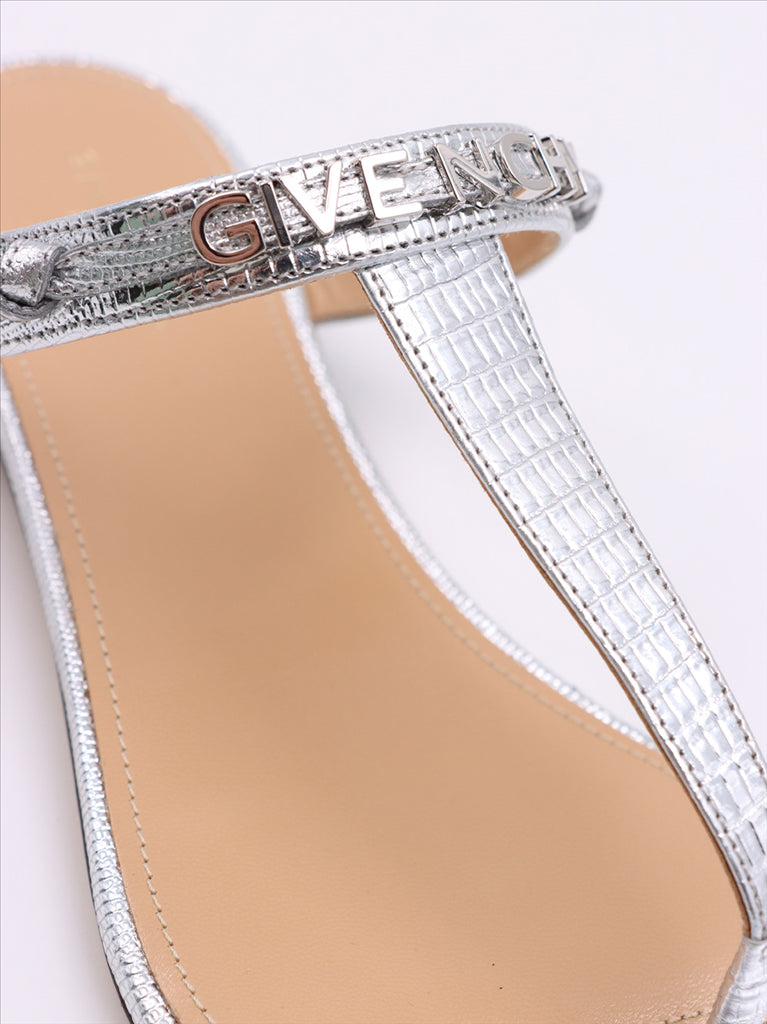 Offene schuhe Claquettes Elba Gris Givenchy Grau Femme