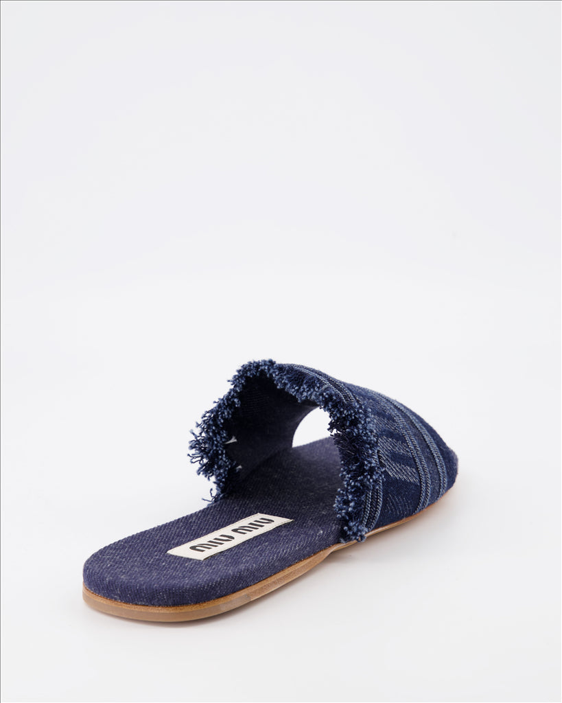 ミュウミュウ デニム スライド - レディース – myCompañero