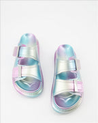 Baskets Claquettes holographiques Alexander McQueen Multicolore Femme